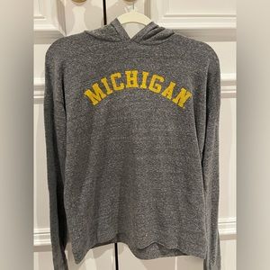 michigan gray hoodie